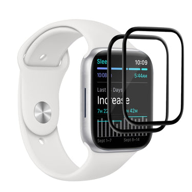 EFM FlexiGlass Screen Armour - Twin-Pack for Apple Watch Series 7 (41 mm) - Clear